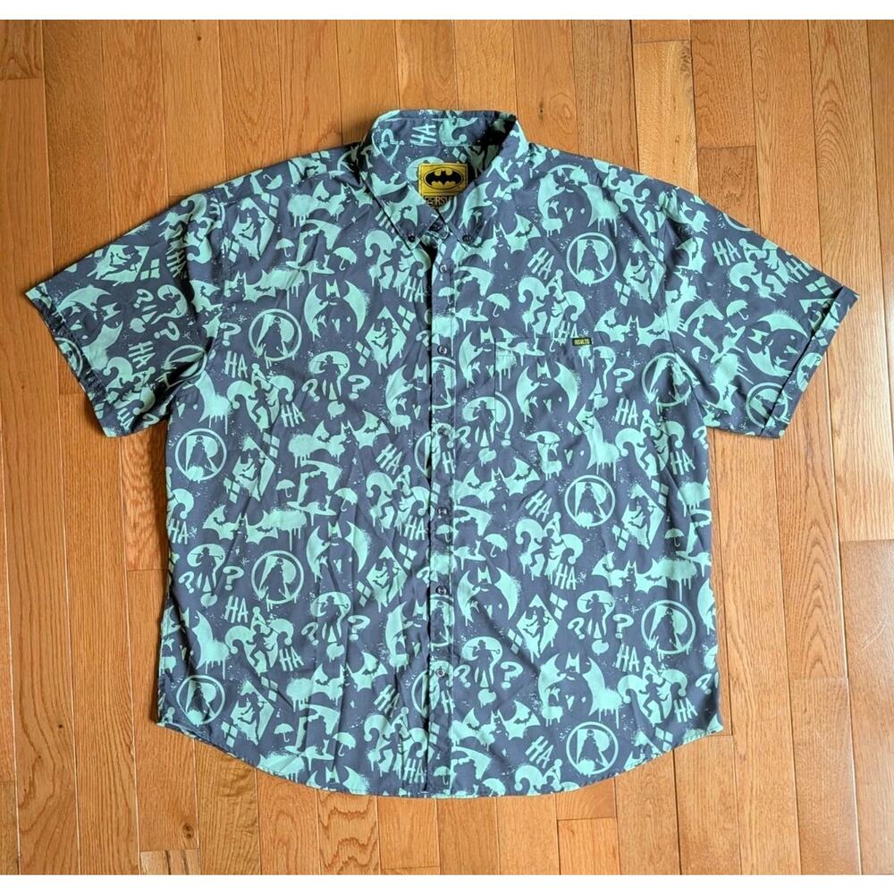 RSVLTS BATMAN 85TH ANNIVERSARY GOTHAM GRAFFITI KUNUFLEX MENS 3XL